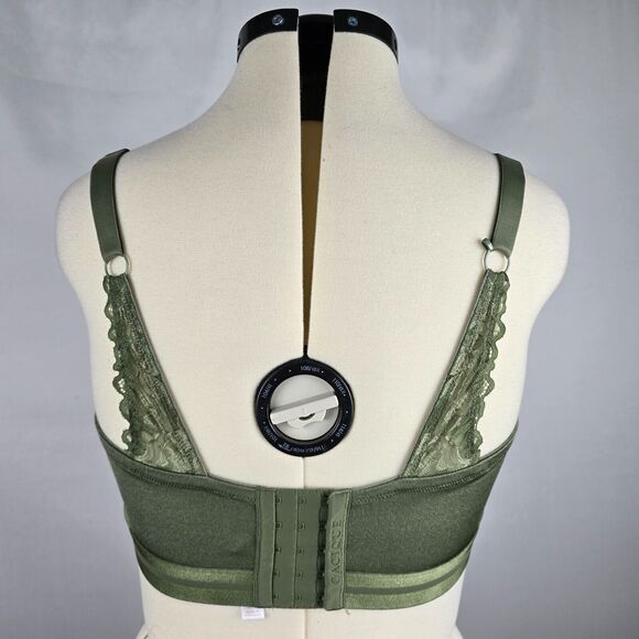Cacique Bra Women's 40F Underwired Back Closure Padded Full Coverage Sage Green - Picture 3 of 8